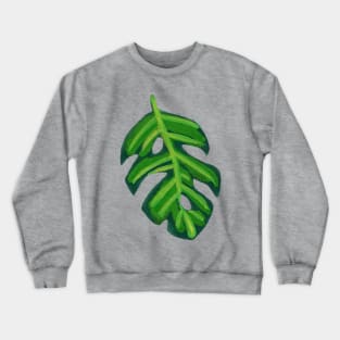 Little Gouache Monstera Leaf Crewneck Sweatshirt